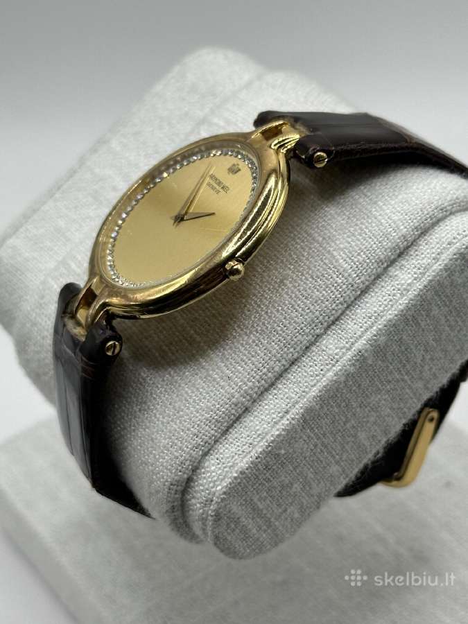 Vintažinis Raymond Weil Geneve, 18k paauksuotas - nuotraukos Nr. 4