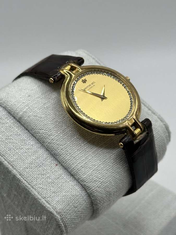Vintažinis Raymond Weil Geneve, 18k paauksuotas - nuotraukos Nr. 5