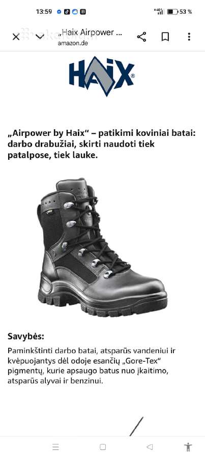Haix Airpower - nuotraukos Nr. 7
