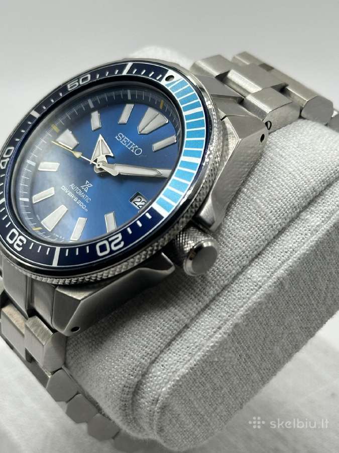 Seiko Prospex Samurai 'Blue Lagoon' Srpb09k1 - nuotraukos Nr. 3