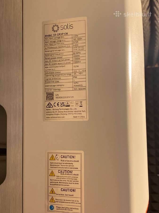 Saulės modulių inverteris Solis S5 (10 kw) - nuotraukos Nr. 4