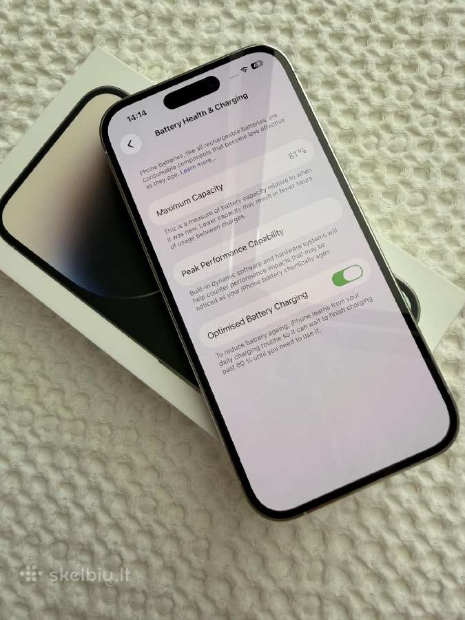 Parduodu iPhone Pro 14, 128gb - nuotraukos Nr. 7