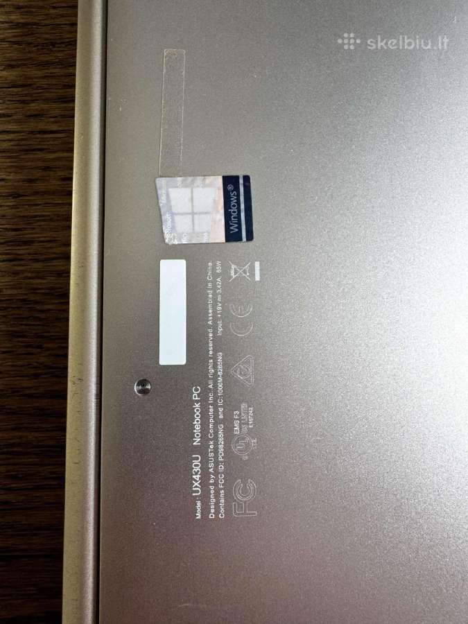 Nešiojamas komp. Asus Ux430ua i5-8250 8gb RAM - nuotraukos Nr. 10