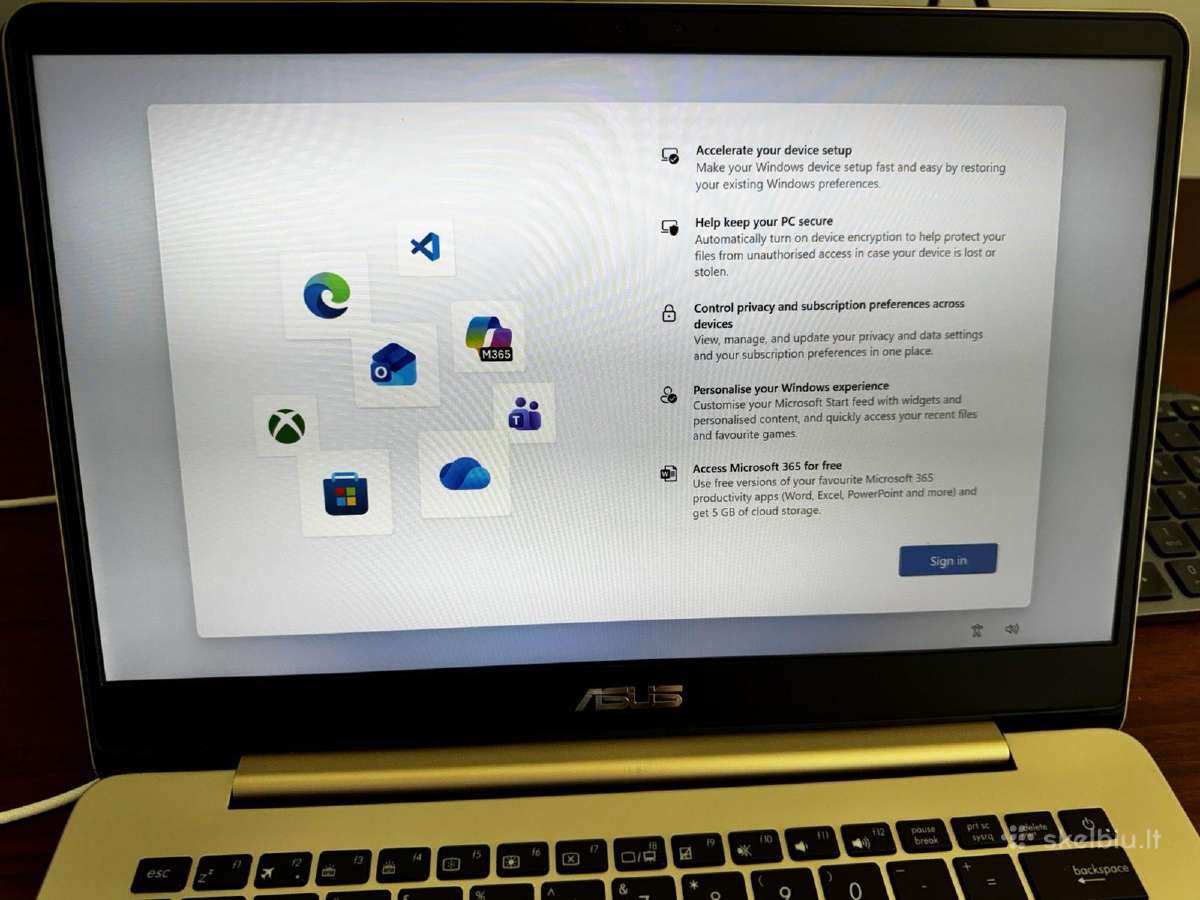 Nešiojamas komp. Asus Ux430ua i5-8250 8gb RAM - nuotraukos Nr. 12