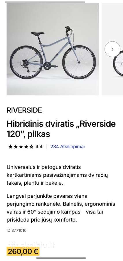 Hibridinis dviratis Riverside 120 - nuotraukos Nr. 3