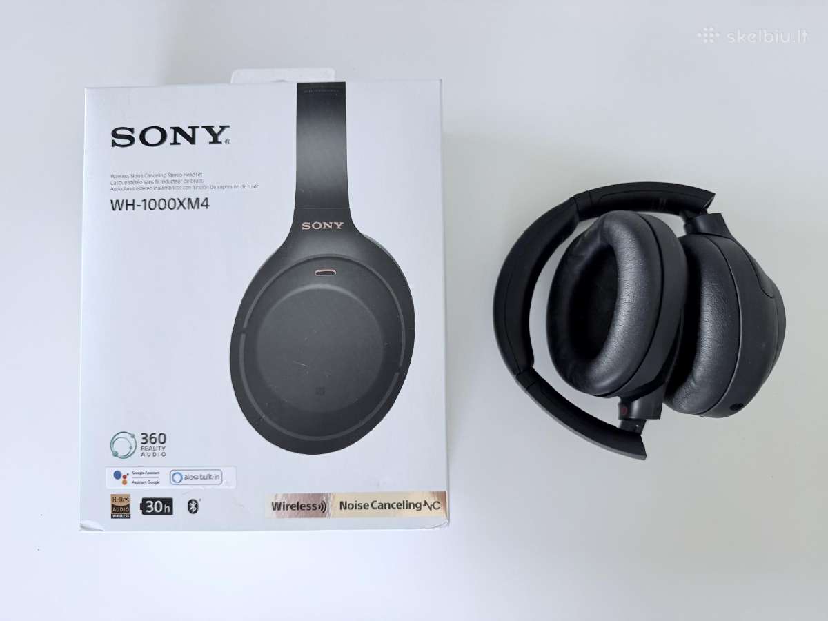 Mažai naudotos Sony Wh-1000xm4 - nuotraukos Nr. 3