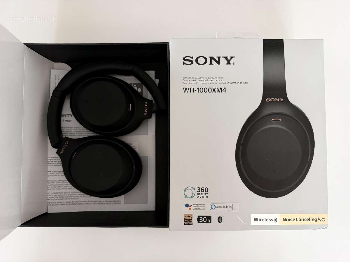 Mažai naudotos Sony Wh-1000xm4 - nuotraukos Nr. 4