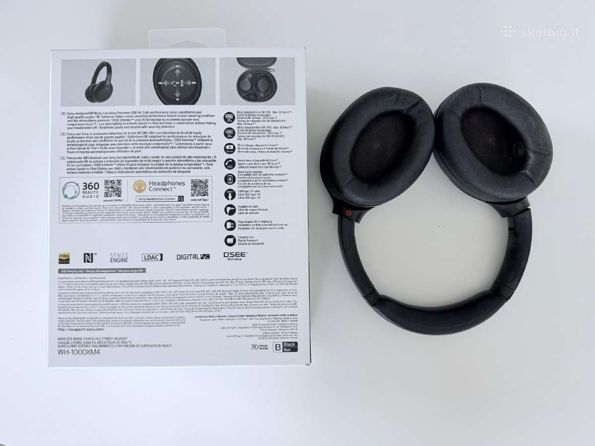 Mažai naudotos Sony Wh-1000xm4 - nuotraukos Nr. 5