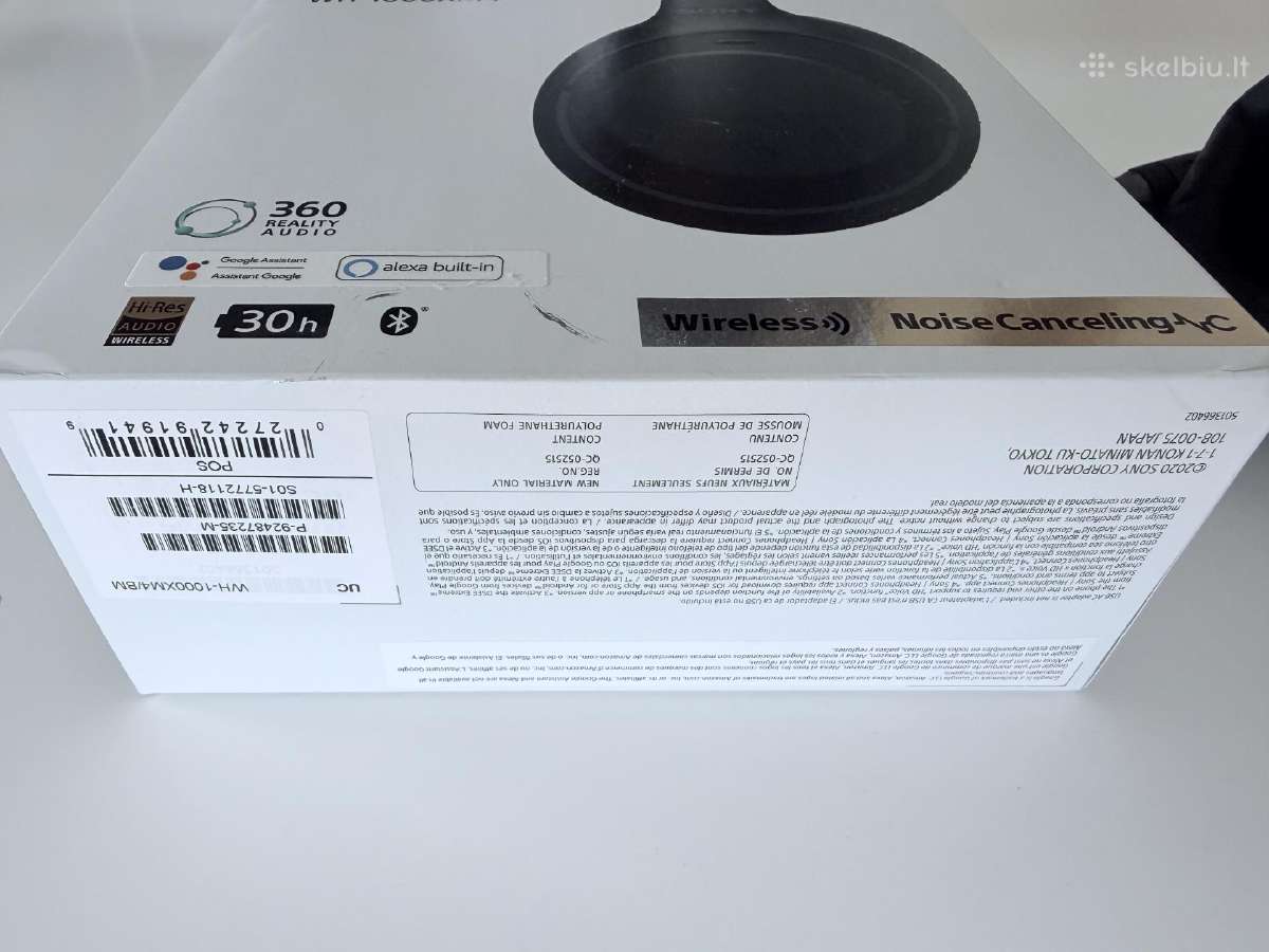 Mažai naudotos Sony Wh-1000xm4 - nuotraukos Nr. 6