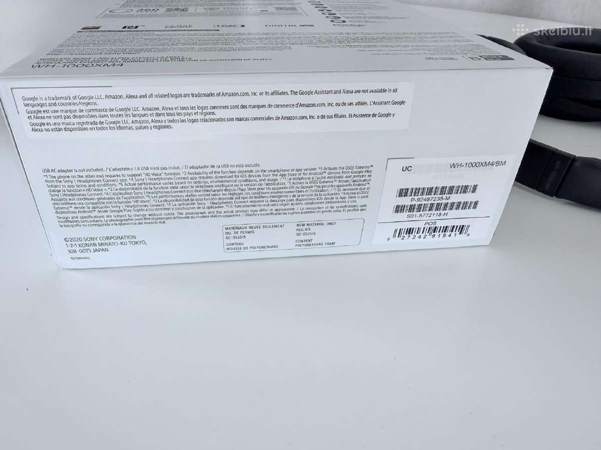 Mažai naudotos Sony Wh-1000xm4 - nuotraukos Nr. 7