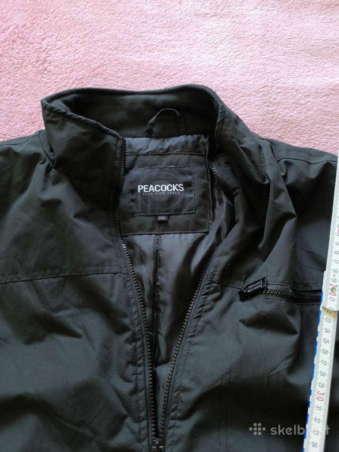 Vyriška juoda bomber stiliaus striukė - nuotraukos Nr. 3