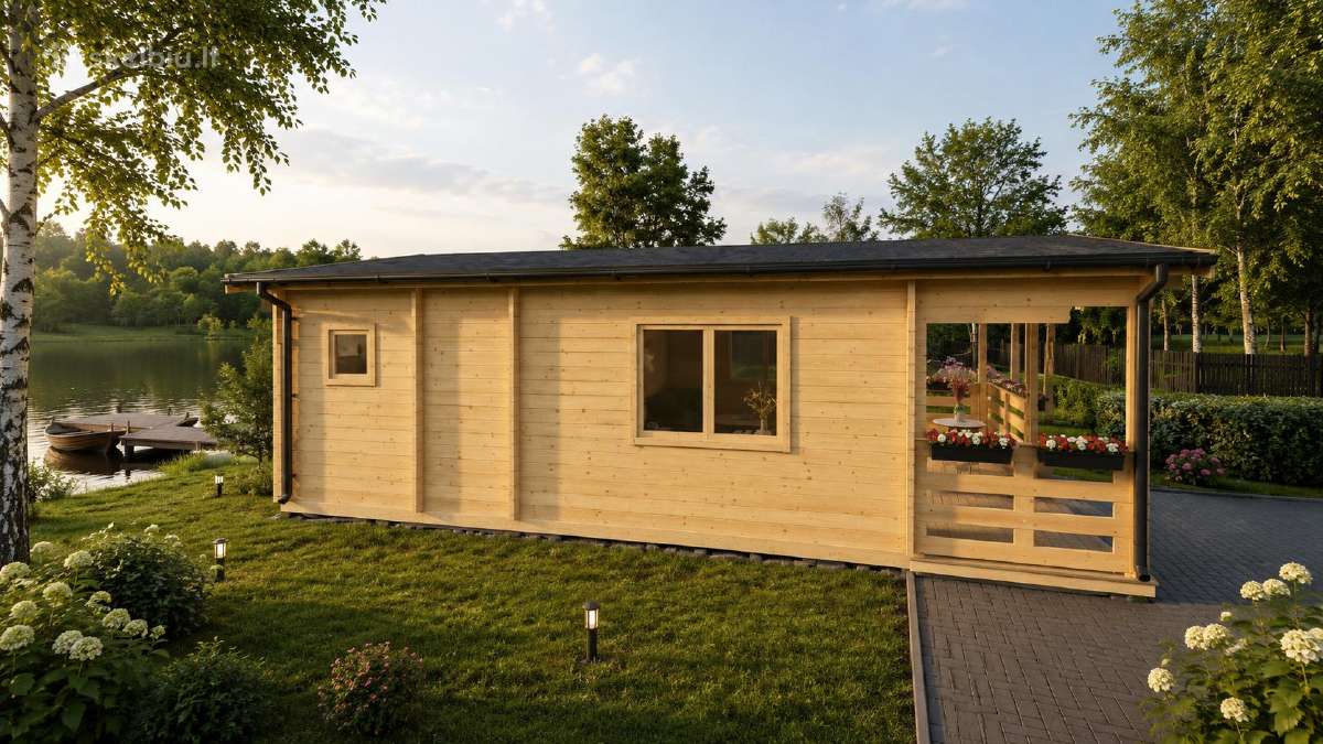 Sodo namas Žara medinė konstrukcija 43,5 m² - nuotraukos Nr. 4