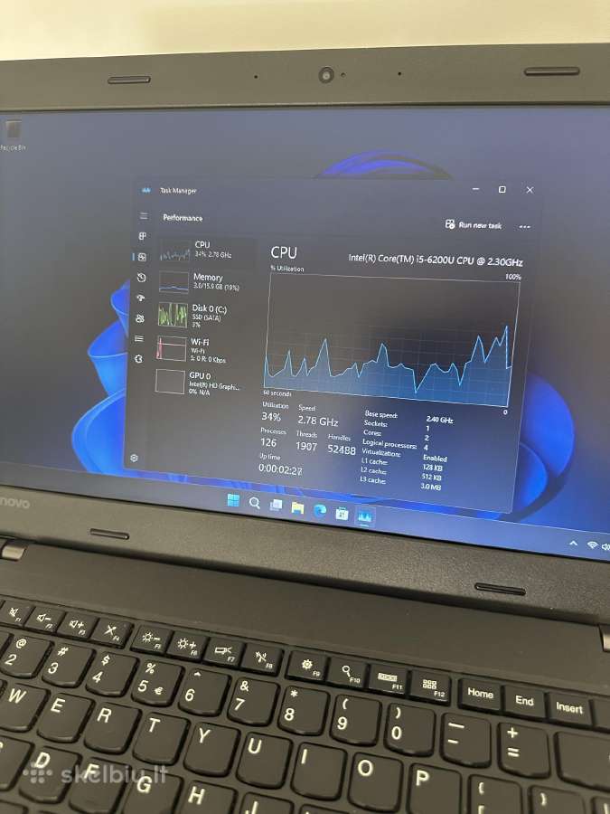 Lenovo Thinkpad L460 nešiojamas kompiuteris - nuotraukos Nr. 8