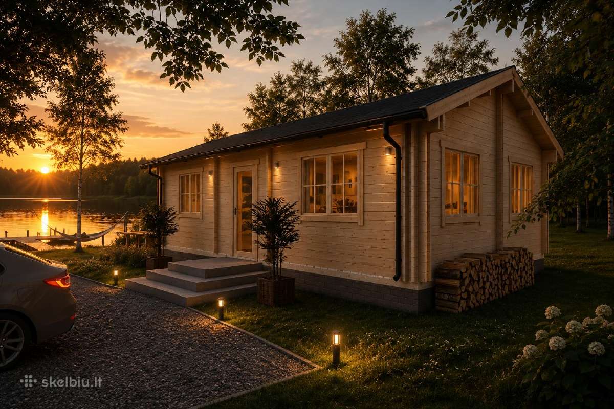 „Medinė namelio konstrukcija Svaja 8,90x 5,90 m - nuotraukos Nr. 3