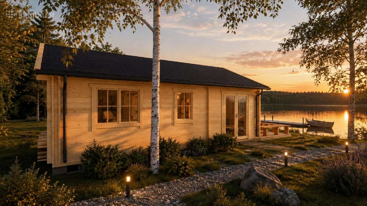 „Medinė namelio konstrukcija Svaja 8,90x 5,90 m - nuotraukos Nr. 5