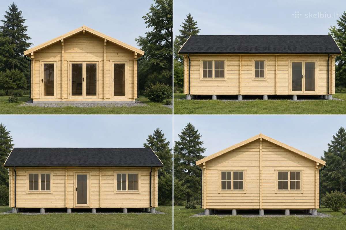 „Medinė namelio konstrukcija Svaja 8,90x 5,90 m - nuotraukos Nr. 2