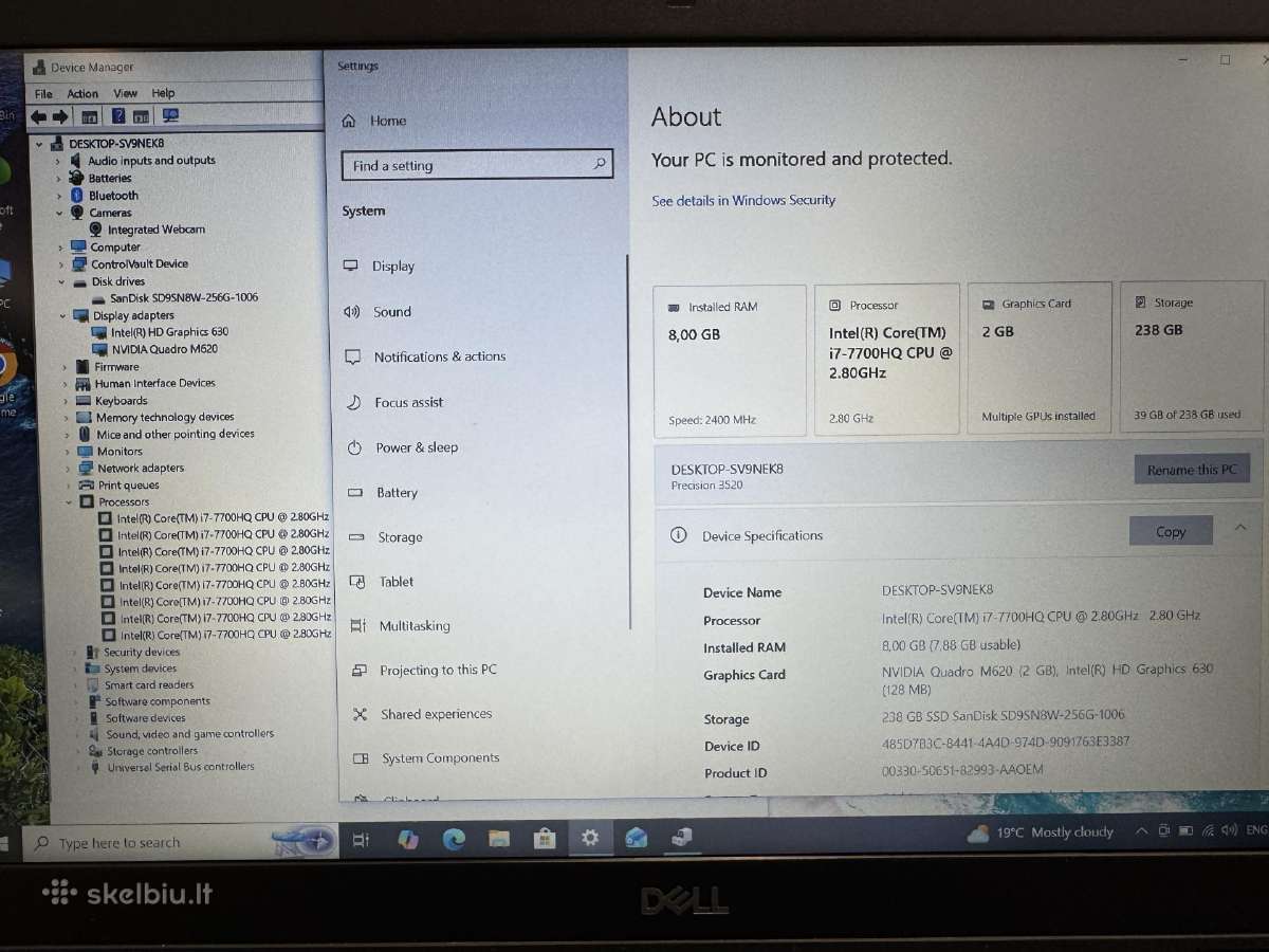 Dell Precision 3520 - nuotraukos Nr. 4
