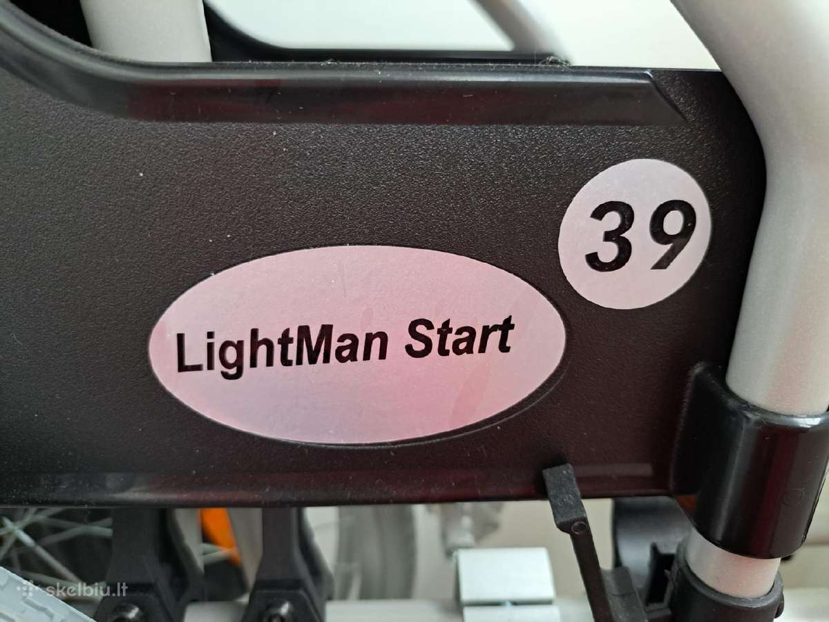 Neįgaliojo vežimėlis Lightman Start, dydis 39 cm - nuotraukos Nr. 6
