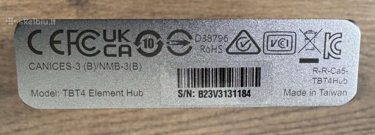 Caldigit Thunderbolt 4 Element Hub - nuotraukos Nr. 6