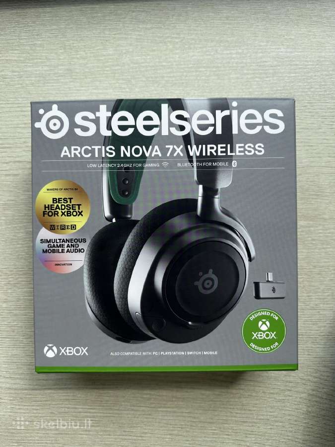 Parduodu ausines steelseries arctic nova 7x - nuotraukos Nr. 2