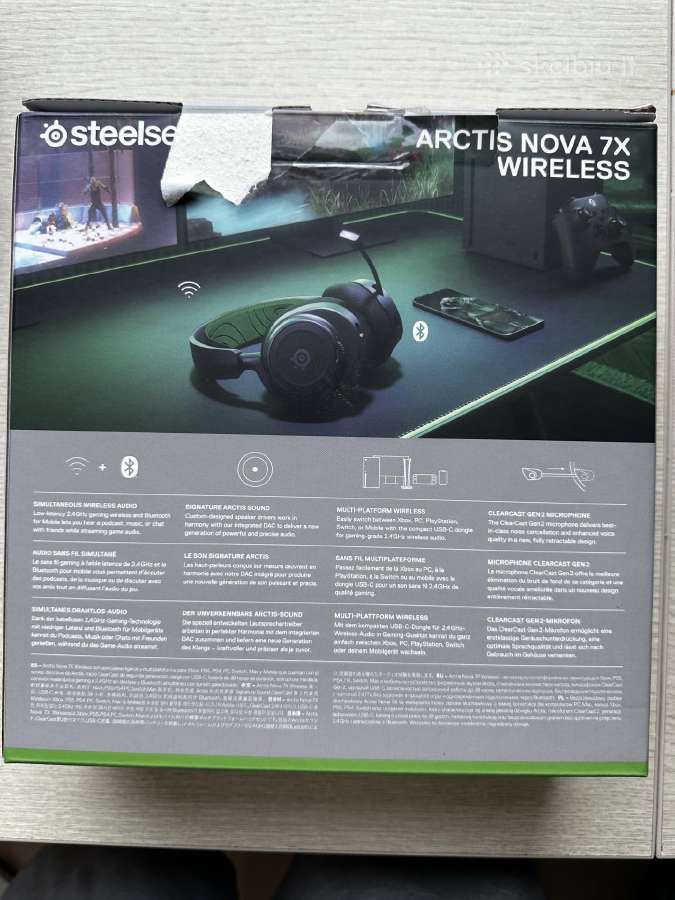 Parduodu ausines steelseries arctic nova 7x - nuotraukos Nr. 3