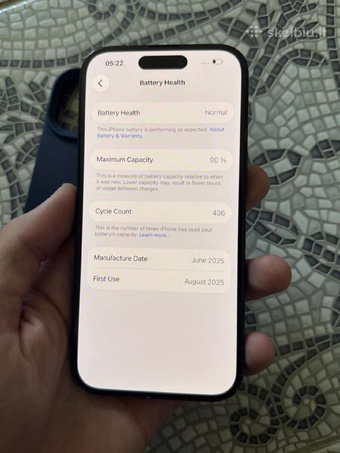 iPhone 15 128gb Black - nuotraukos Nr. 5