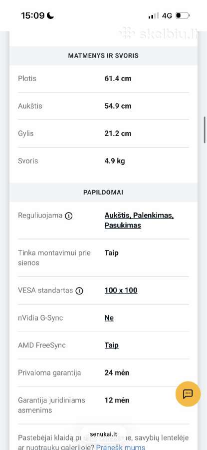 Parduodu idealios bukles monitoriu - nuotraukos Nr. 2