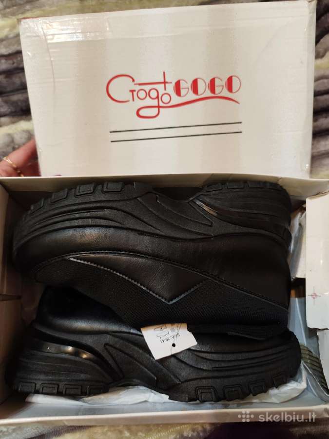 Nauji kojinės tipo juodi aulinukai „gogo“, 36 d. - nuotraukos Nr. 7