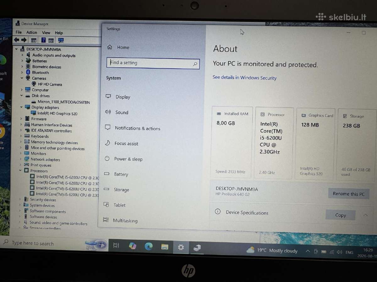 Hp Probook 640 G2 - nuotraukos Nr. 4