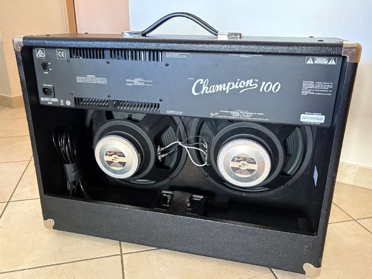 Fender Champion 100 Gitaros Kubas - nuotraukos Nr. 4