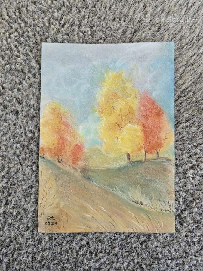 Rudens sezono paveikslas. Rudens lapai - nuotraukos Nr. 2