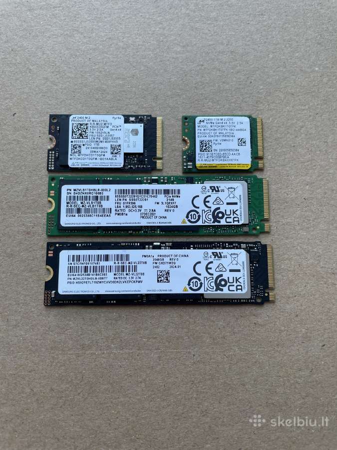 SSD M.2 Nvme 256gb, 512gb, 1tb, 2tb - nuotraukos Nr. 3