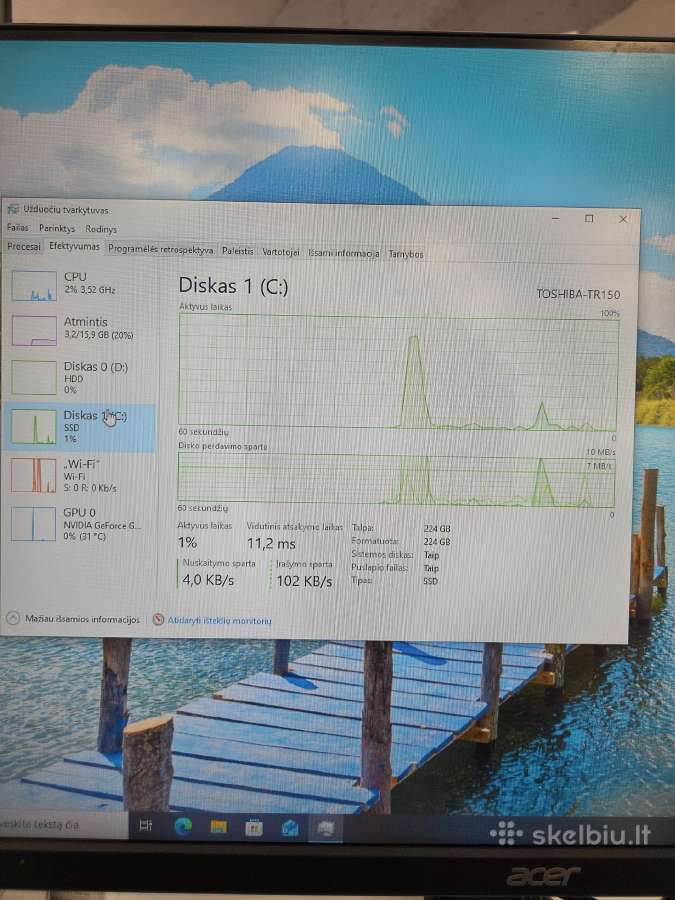 Stacionarus Kompiuteris i5/16gb/240gb/1tb/1050ti - nuotraukos Nr. 8