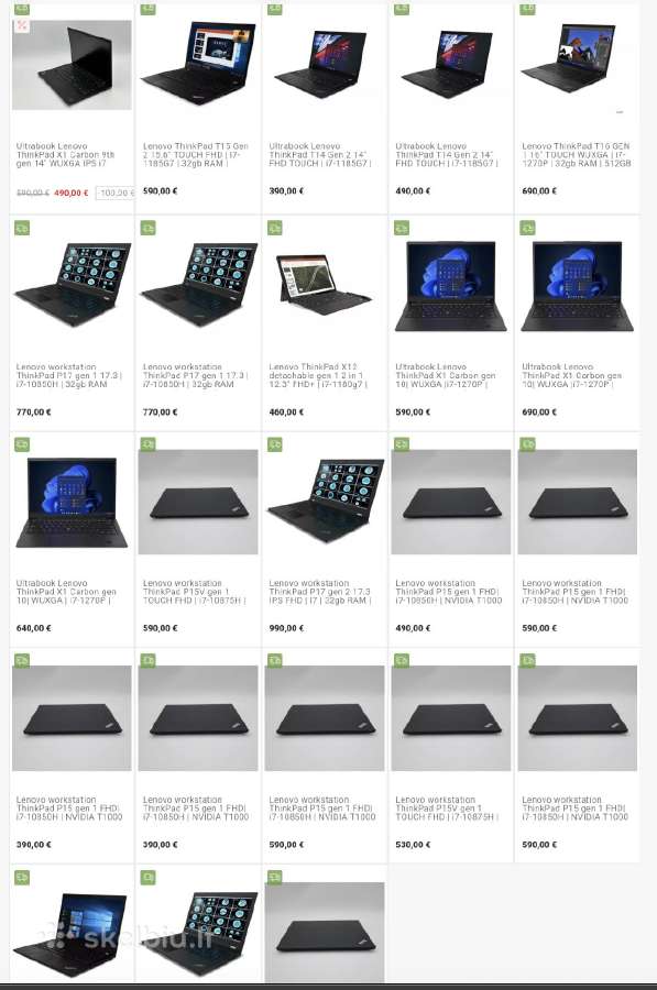 Polizinginiai Lenovo Thinkpad T, P, X refurbished - nuotraukos Nr. 2