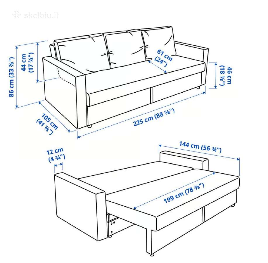 Ikea Friheten sofa - nuotraukos Nr. 6