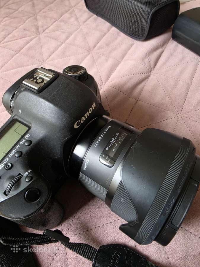 Canon mark3 su sigma 24mm 1.4 ir kiti priedai - nuotraukos Nr. 4