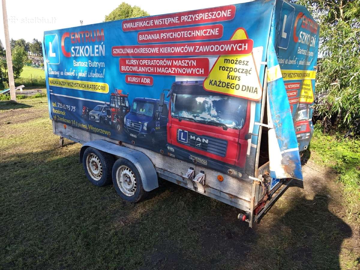 Automobilinė tentine priekaba - nuotraukos Nr. 3