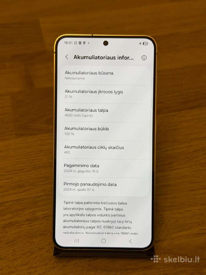Samsung Galaxy S24 8/128gb - baterija 100% - nuotraukos Nr. 7