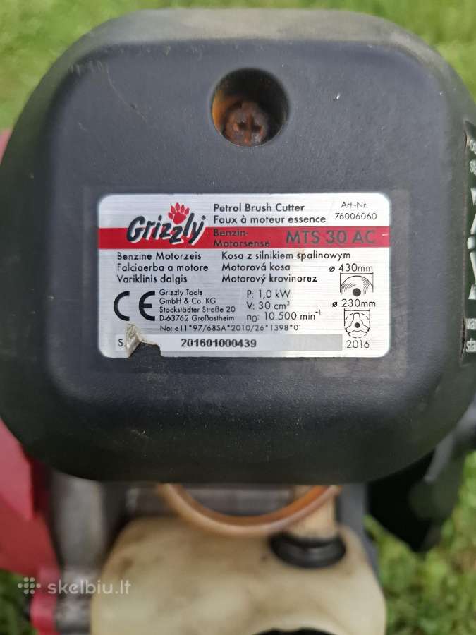 Benzininis trimeris Grizzly Mts30 Ac - nuotraukos Nr. 2