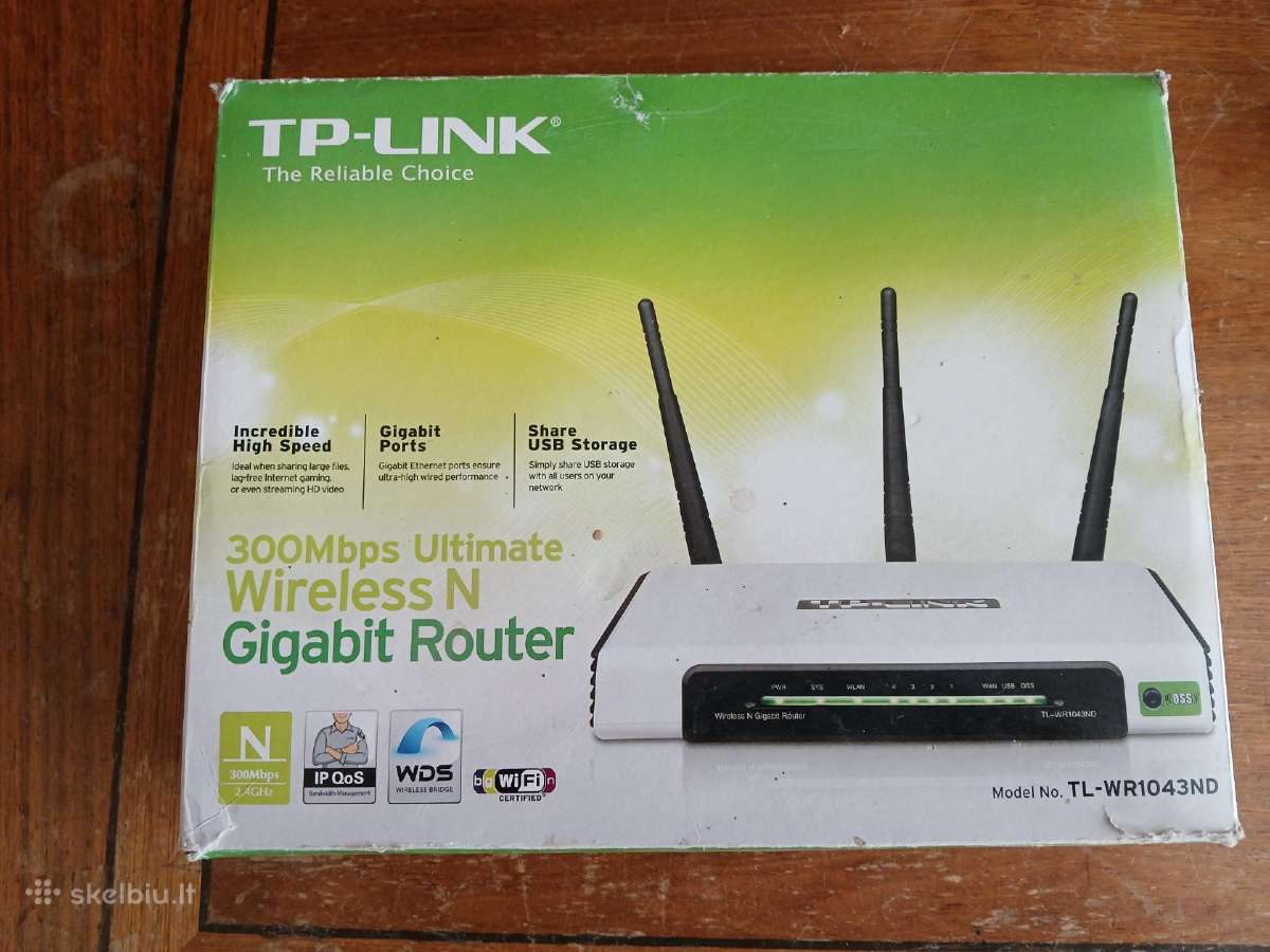 Tp-link Tl-wr1043nd maršrutizatorius - nuotraukos Nr. 5