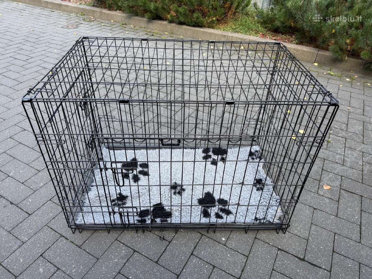 Sulankstomas narvas šuniui L dydžio, 91 x 57 x 64 - nuotraukos Nr. 2
