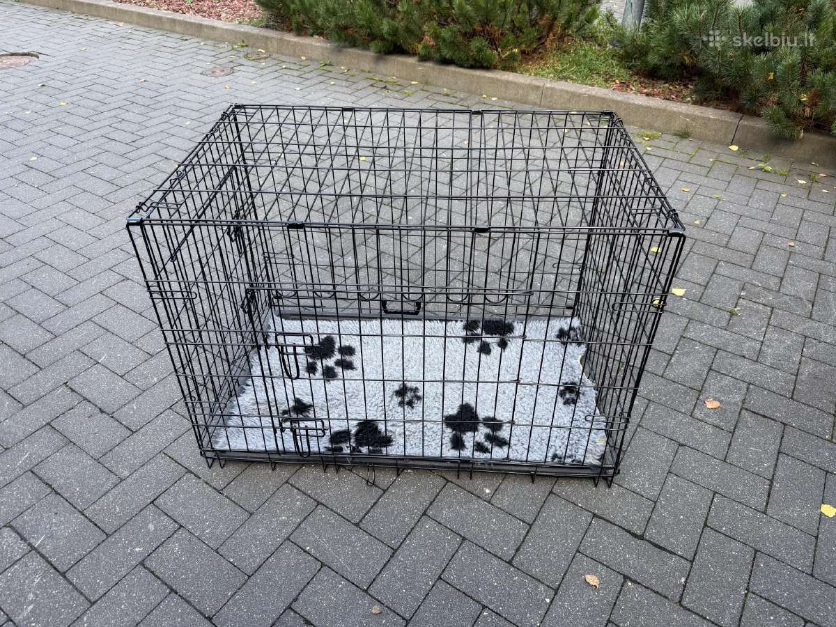 Sulankstomas narvas šuniui L dydžio, 91 x 57 x 64 - nuotraukos Nr. 3