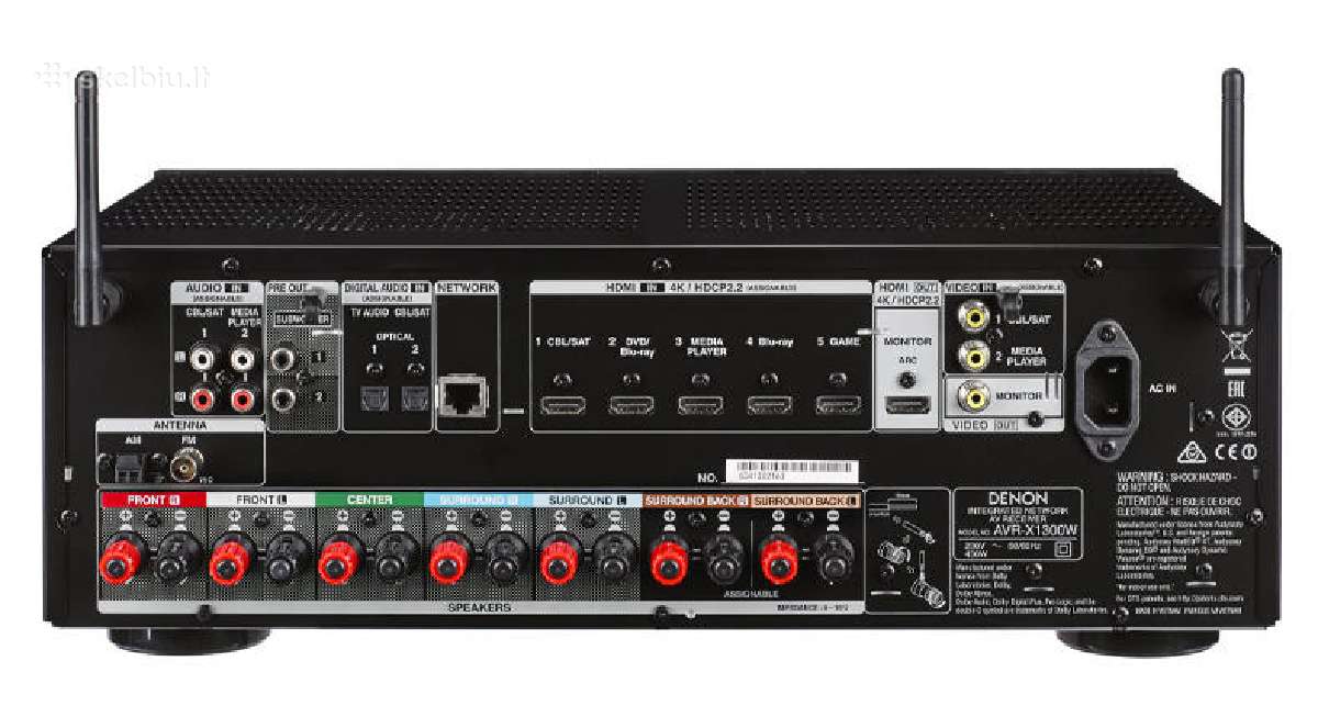 Denon Avc-s670h 5.2 8k naujas recyveris - nuotraukos Nr. 8