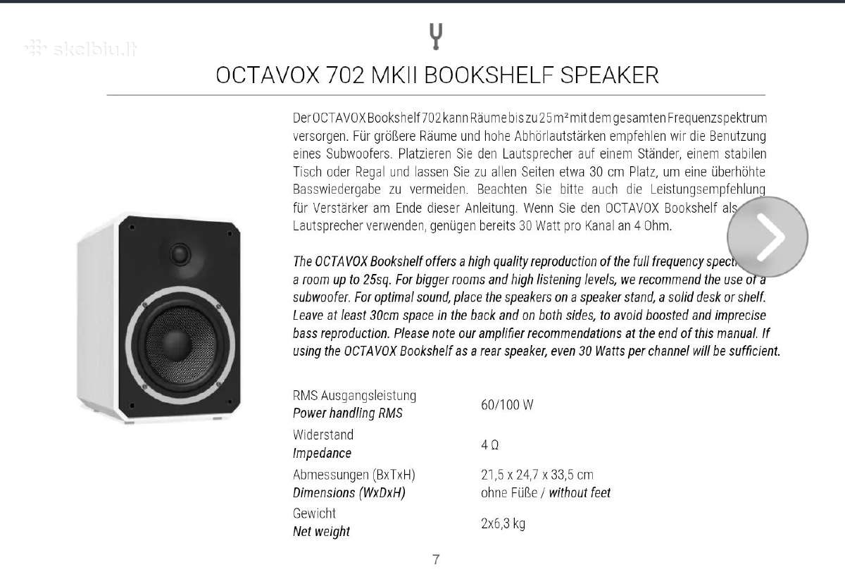 Numan Octavox 702 Mkii - nuotraukos Nr. 8