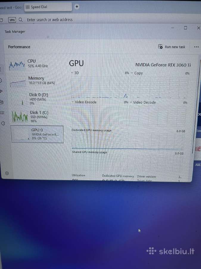 Galingas,išvaizdus Žaidimų kompiuteris Rtx 3060ti - nuotraukos Nr. 5