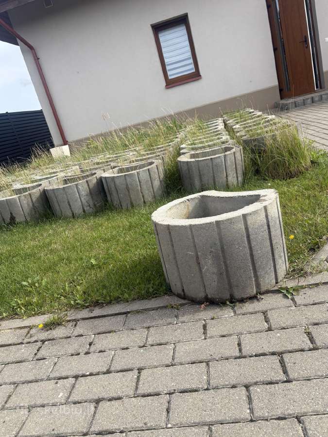 Vazonai iš betono. - nuotraukos Nr. 2