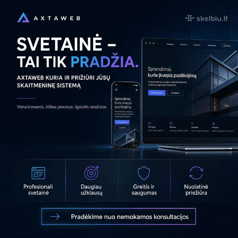 Kuriu ir atnaujinu interneto svetaines verslui - nuotraukos Nr. 2