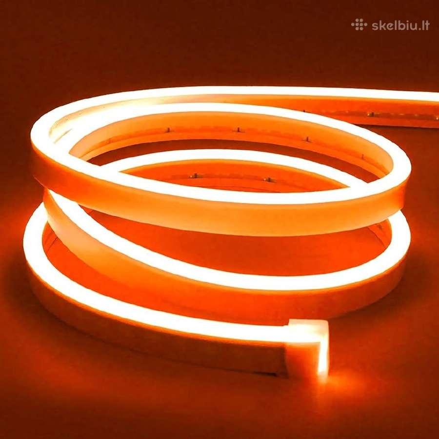 Lanksti neoninė LED juosta 5m ilgio - nuotraukos Nr. 7