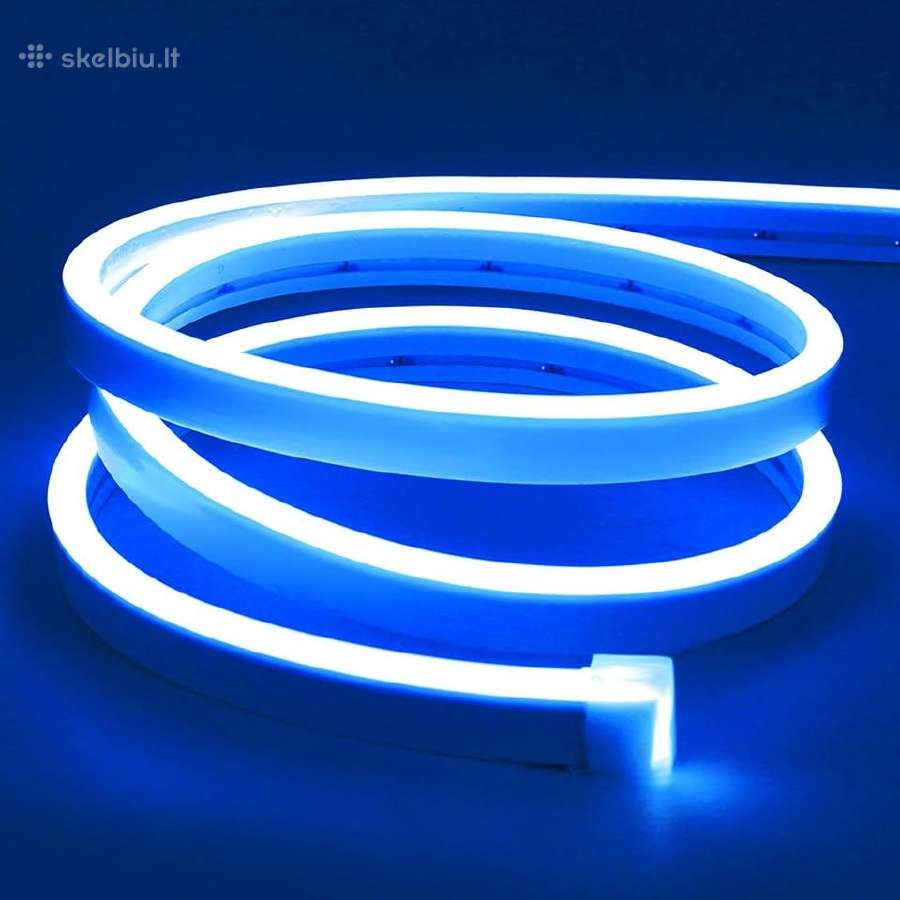 Lanksti neoninė LED juosta 5m ilgio - nuotraukos Nr. 2