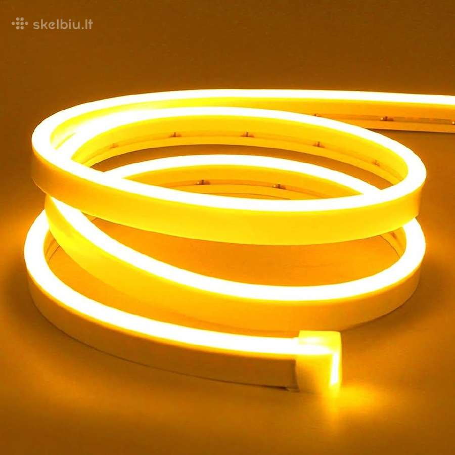 Lanksti neoninė LED juosta 5m ilgio - nuotraukos Nr. 3